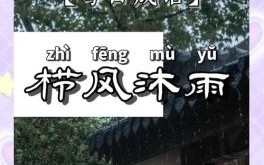 沐雨栉凤是什么生肖？沐雨栉凤猜一正确动物