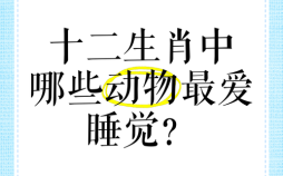懒惰成性是什么生肖？懒惰打一动物最佳答案