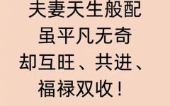 新风礼仪是什么生肖？夫妻双双打一正确生肖