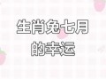 2026年生肖兔8月运程：七月事业会有哪些突破？爱情家庭运势如何提升？