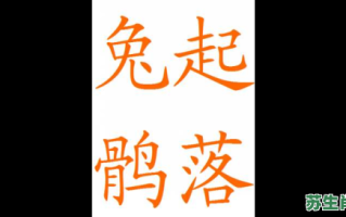 兔走鹘落指的是什么生肖？鹘是什么动物