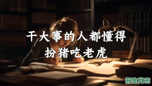 扮猪吃老虎是什么生肖？扮猪吃虎打一最准确动物