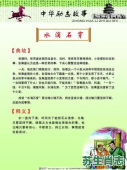 水滴石穿是什么生肖？滴水穿石打一准确动物