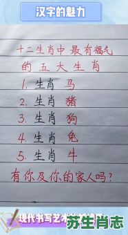 五福肖是什么生肖？五福最准确生肖