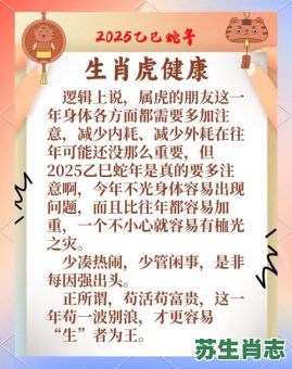 2025是什么生肖年？2025是兔年还是虎年
