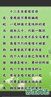 两厢情愿是什么生肖？情打一个最佳生肖
