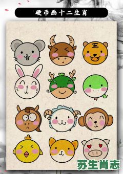 神笔绘画是什么生肖？十二生肖简笔画大全