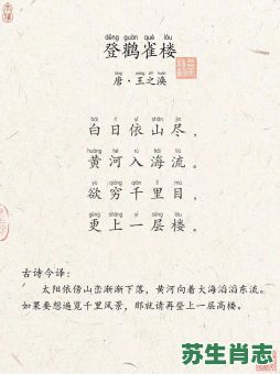 千里目指的是什么生肖？登鹳雀楼千里目是指