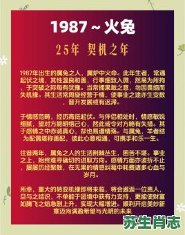 1987是什么生肖？87年兔最难熬的三年