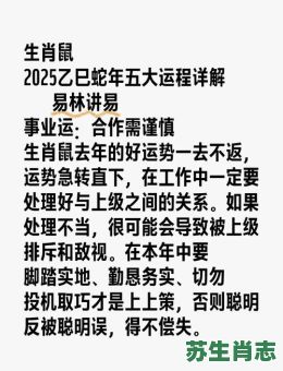 1960年是什么生肖？60年的鼠2025年运势详解