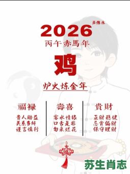 2026鸡年生肖运程详解，你的运势将如何变化？事业财运有何关键提示？