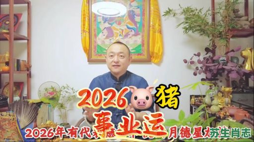 2026年猪生肖运程大揭秘：属猪人如何把握机遇迎接挑战？事业财运又将有何变化？