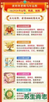 2026年麦玲玲十二生肖运程大预测，你的运势会有哪些惊喜与挑战？如何提前布局才能迎来财富与健康？