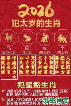 2026年生肖运程大揭秘，哪些属相将迎来事业高峰？哪些生肖需留意运势挑战？